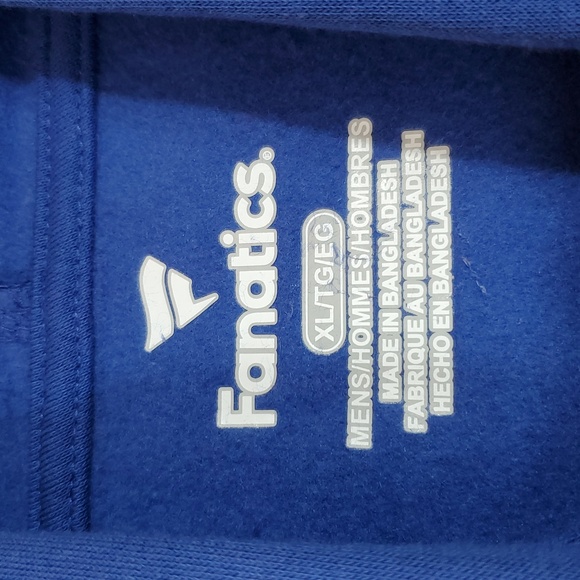 Philadelphia 76ers Fanatics Attack Colorblock Pullover Hoodie - Royal/Red - Picture 7 of 11